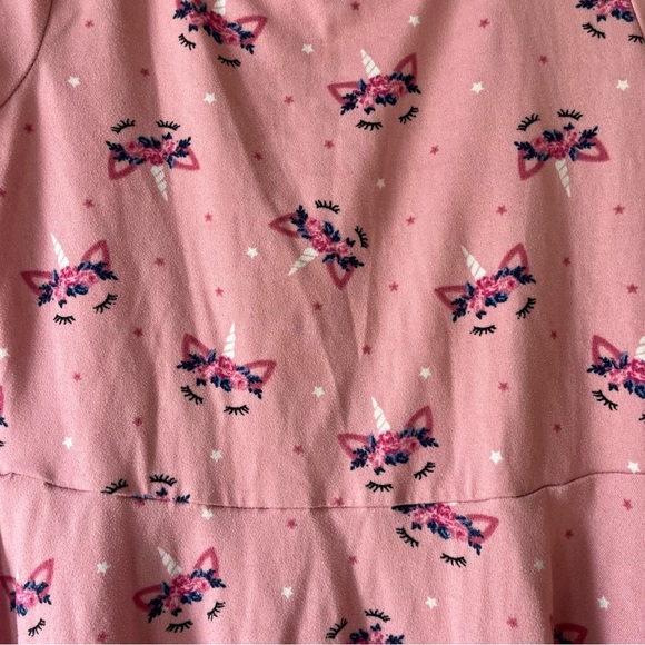 Jenna & Jessie Pink Unicorn Dress 3T (fits Like 4T) Toddler Girls Twirl Dress - Picture 2 of 13